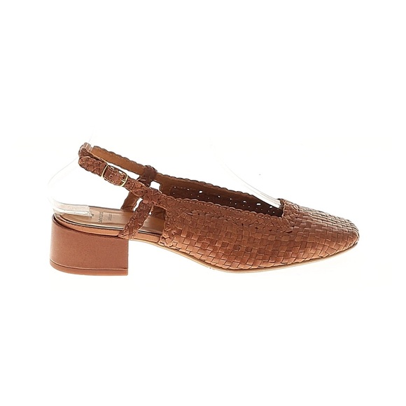 Sézane Noemie Heeled Pumps in Natural Heritage Braided Leather FR 38 / US 7 - Picture 7 of 10